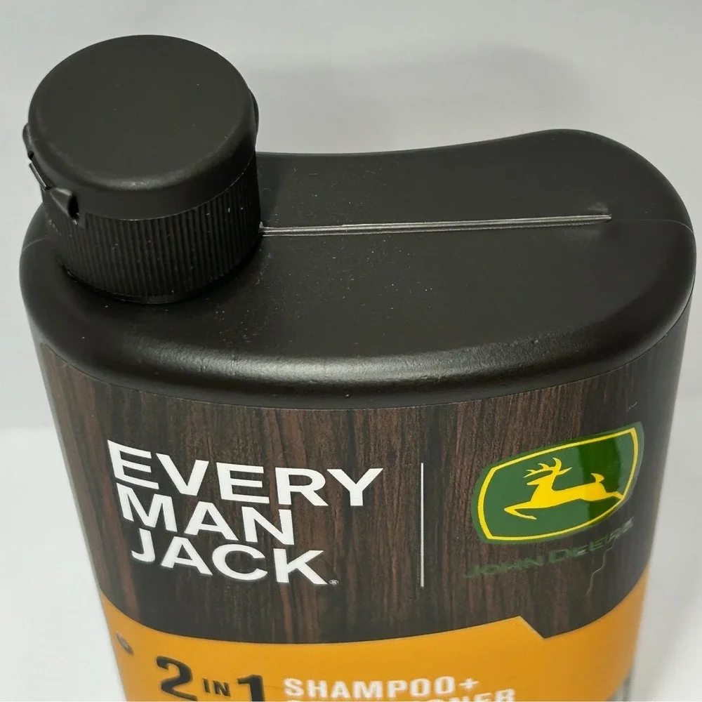 Every Man Jack John Deere 2-in-1 Shampoo Conditioner Iron Horizon 13.5 oz New